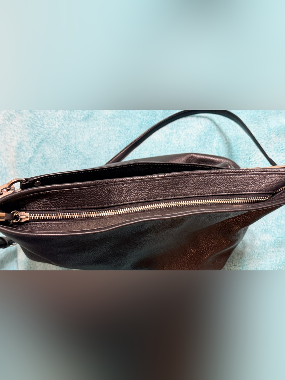 Coach Black Leather Large Purse/Tote - Picture 9 of 16